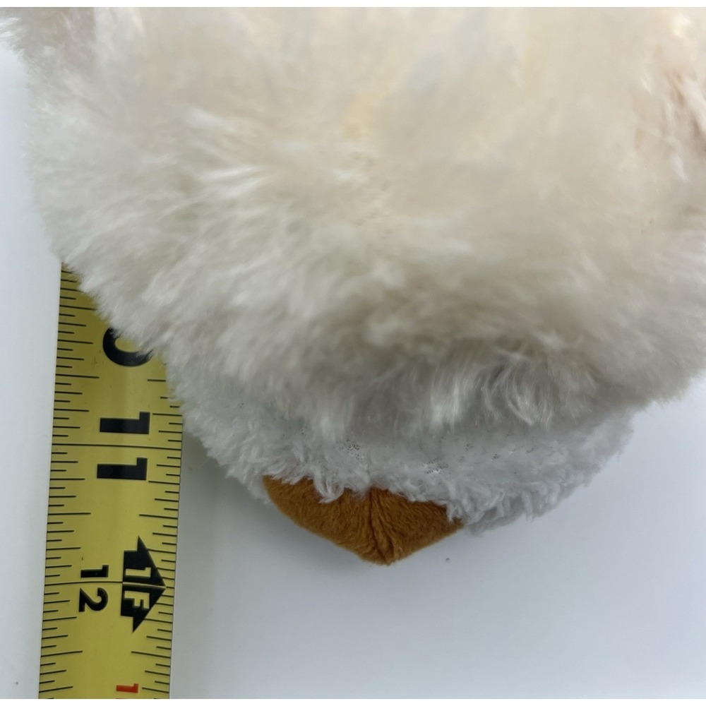 Plush Greenbrier Fuzzy Friend White Bear 12" Brown Nose Sewn Eyes Stuffed Animal - Picture 9 of 9